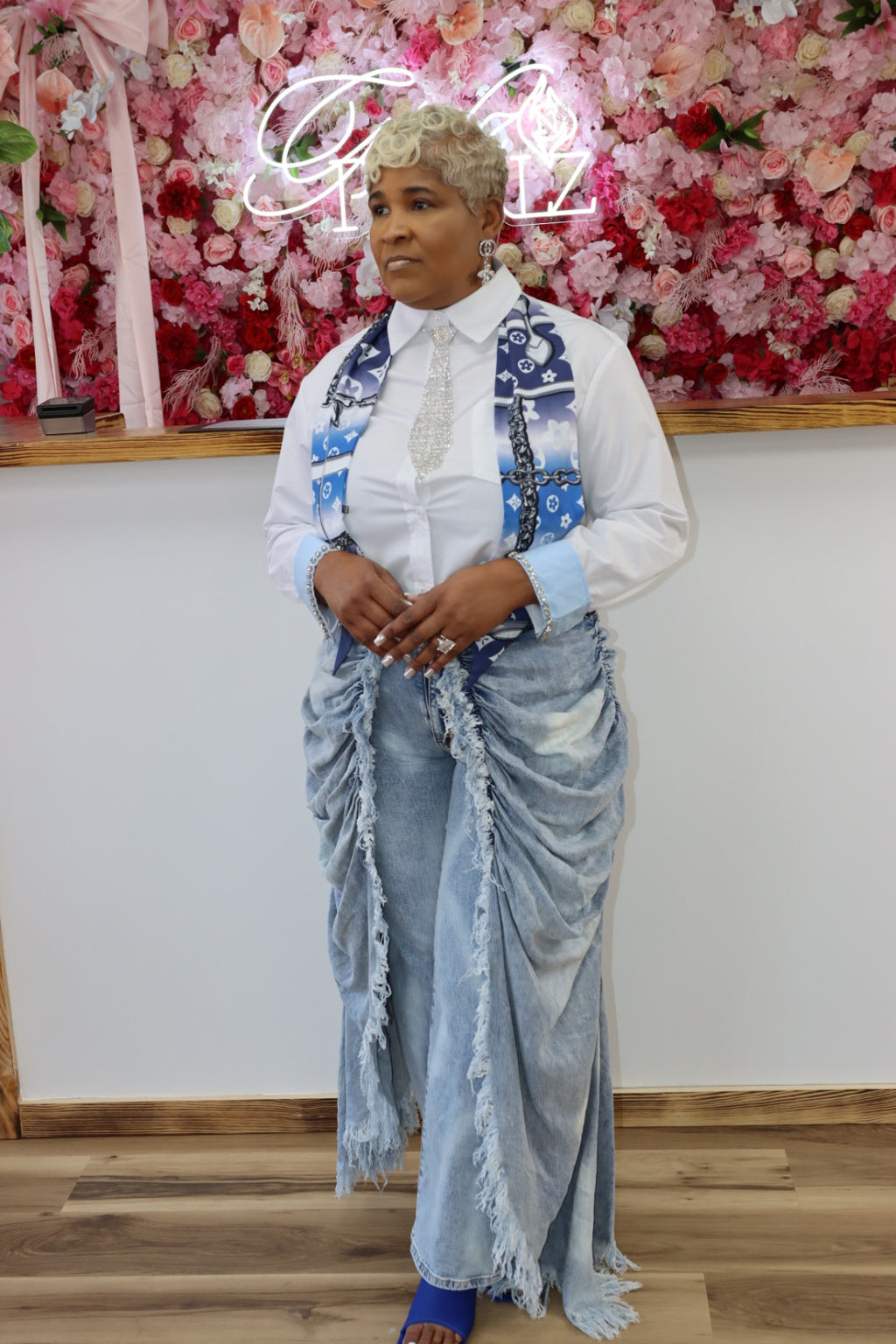 CUFF Rhinestone SHIRT