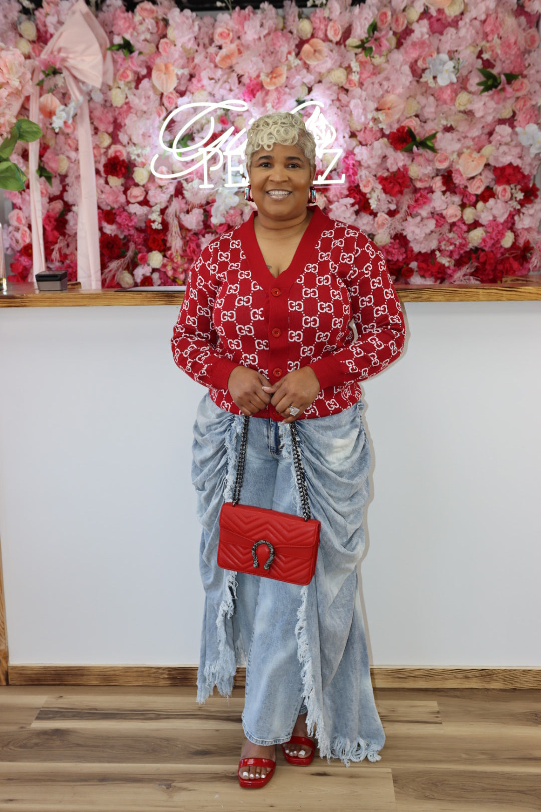 All over GG cardigan