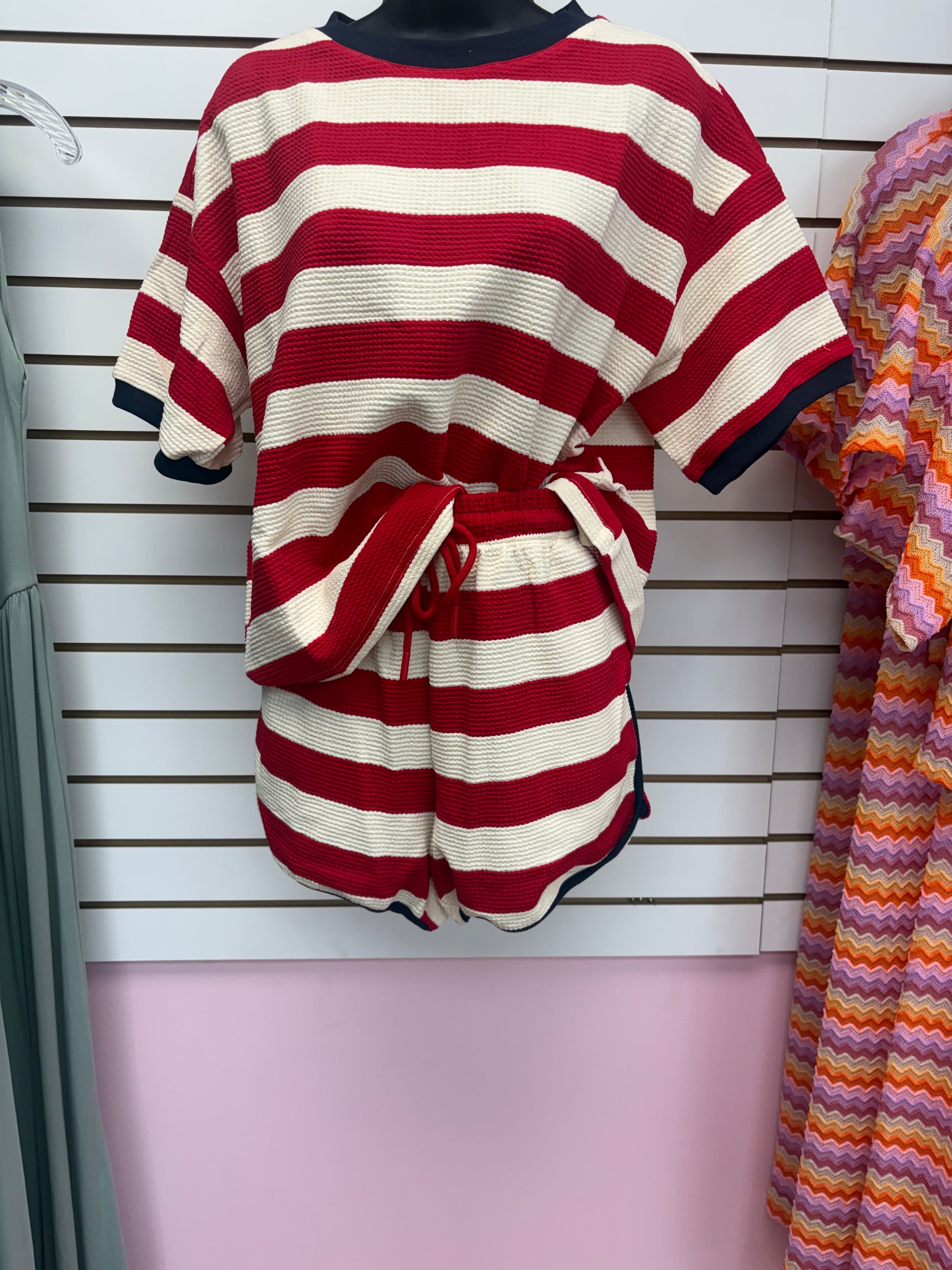 Red&Stripe waffle Set