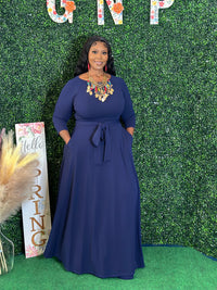 Navy Maxi Dress