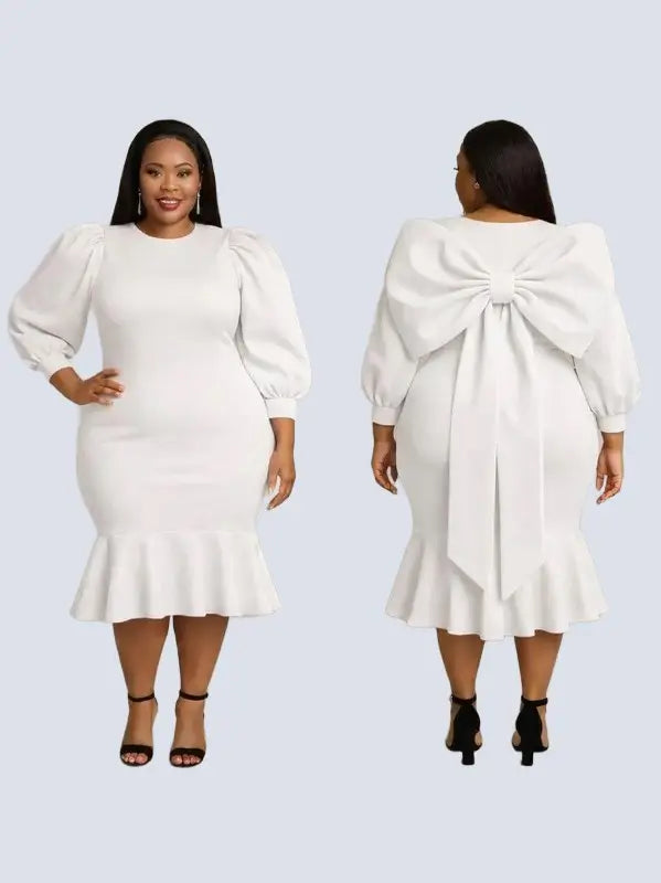 White Bow Dress